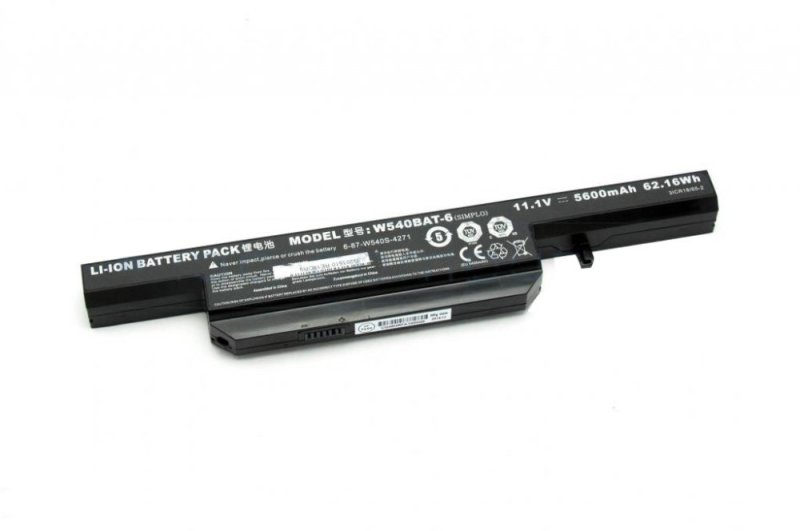 Clevo W550TU Battery 62.16Wh 5600mAh 6-Cell