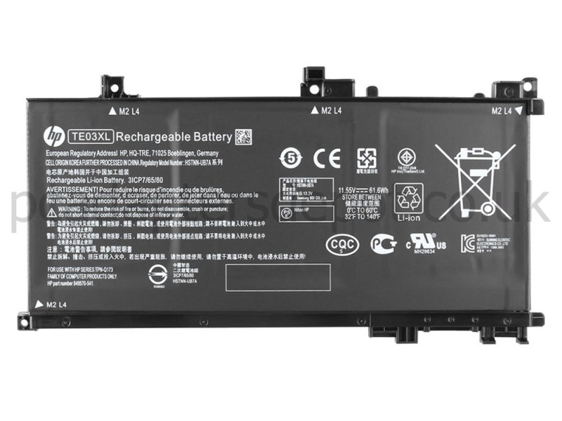 HP Omen 15-ax033dx 15-ax020tx Battery 61.6Wh 5150mAh