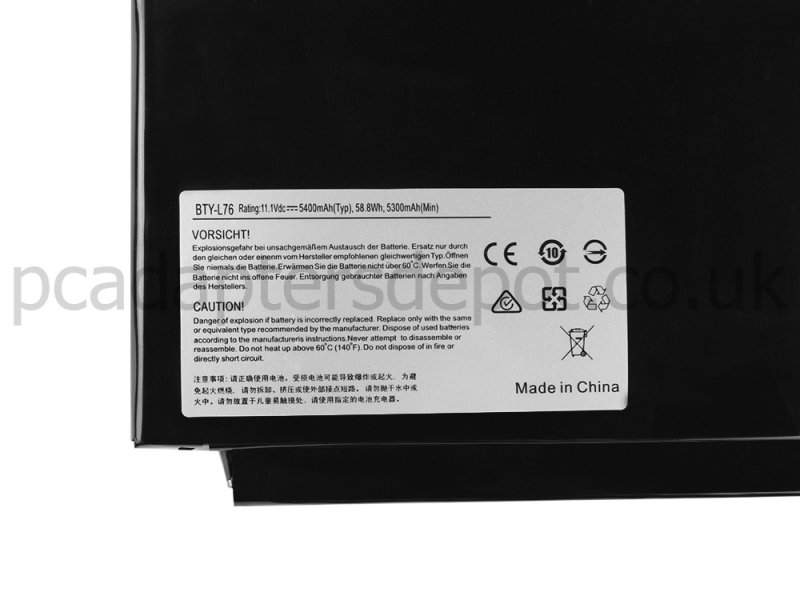 5400mAh 9 Cell Battery MSI GS70 2PC Stealth GTX 860M