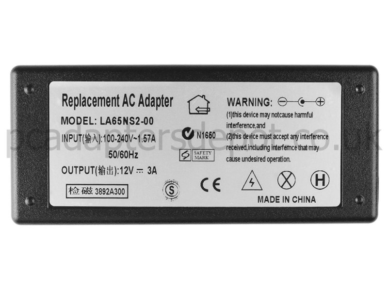 36W Samsung SyncMaster PX2370 XL2270 XL2370 AC Adapter Charger