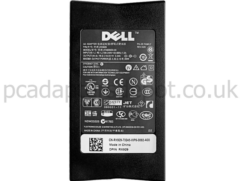 65W Dell Latitude D400 D410 D420 Power Supply Adapter Charger