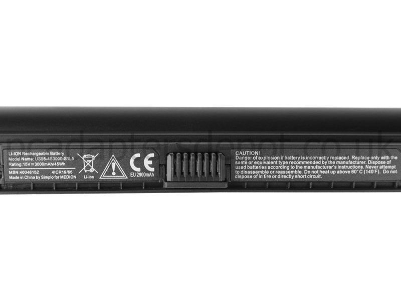 4 Cell 3000mAh 45Whr Battery Medion Akoya S6211T S6211
