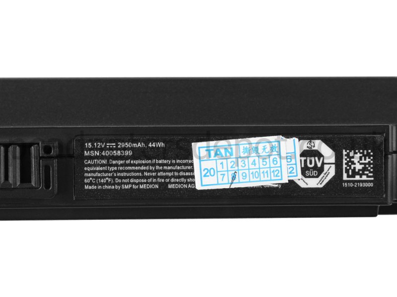 Battery Medion Akoya E6436 MD 61150 MD61150 2950mAh 44Wh