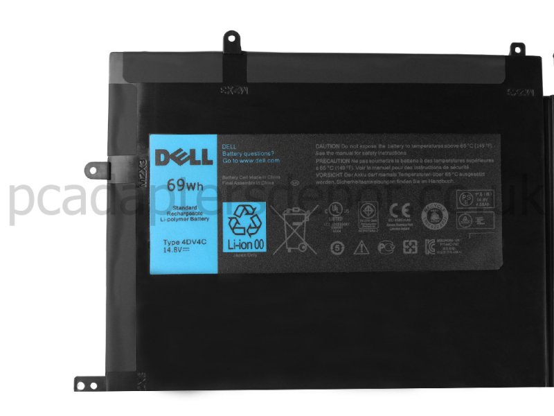 14.8V 69Wh Dell W01A W01A001 W01A002 Battery