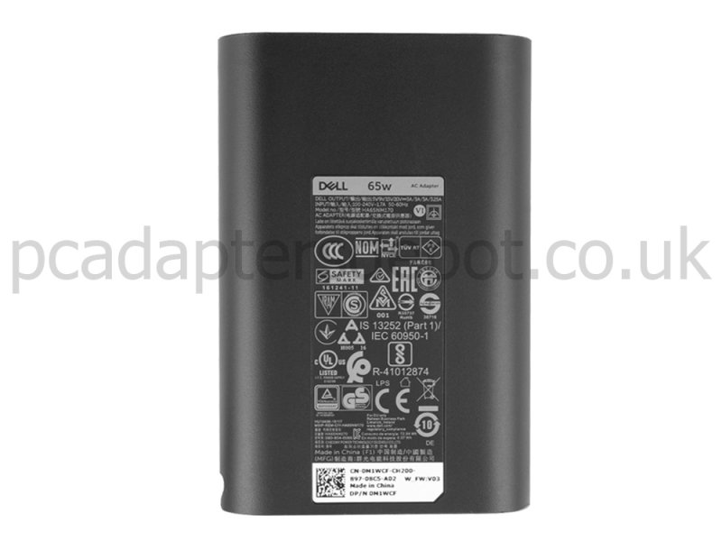 65W USB-C Dell Latitude 7400 2-in-1 P110G001 AC Adapter Charger
