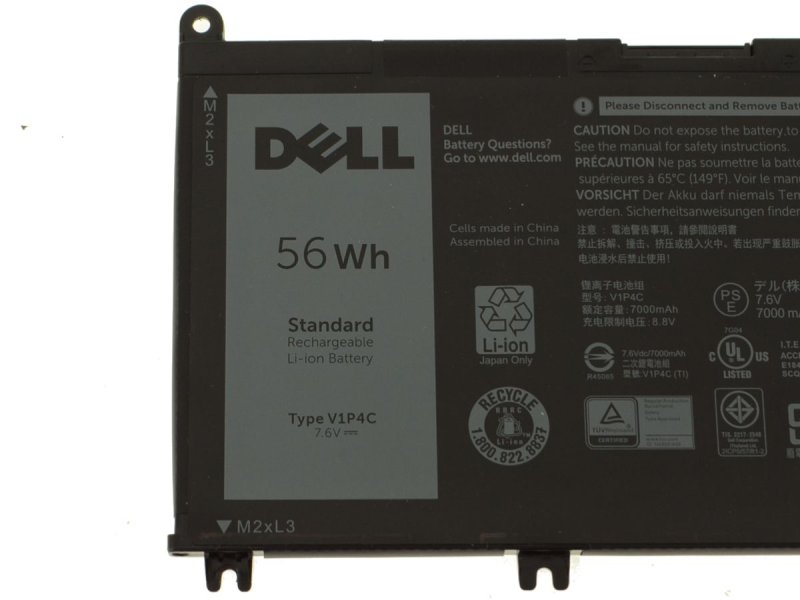 Dell Chromebook 13 3380 P80G P80G001 Battery 56WH 3500mAh