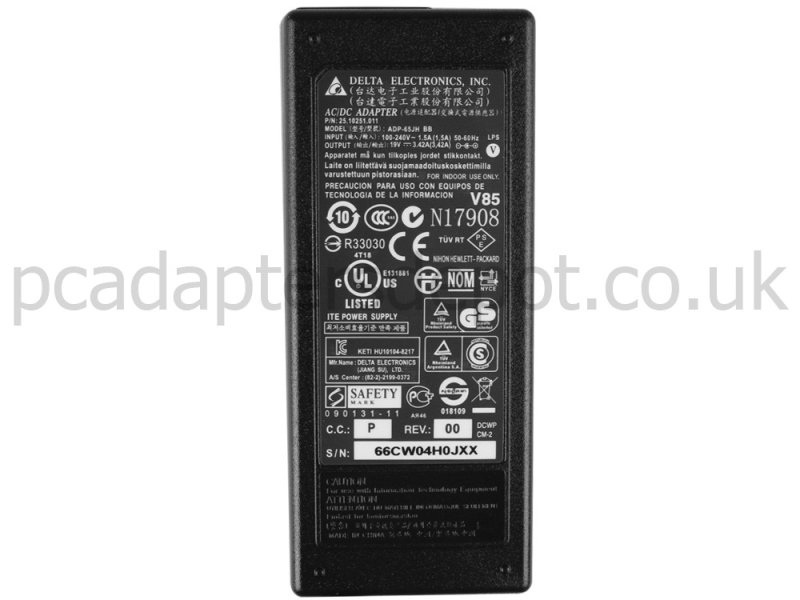 65W MSI X620-IBSU732G50S7V X620-SU7300 AC Adapter Charger Power Cord