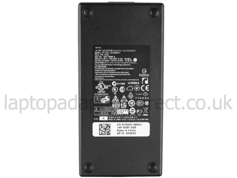 180W AC Adapter Charger Dell Precision M7710 + Free Cord