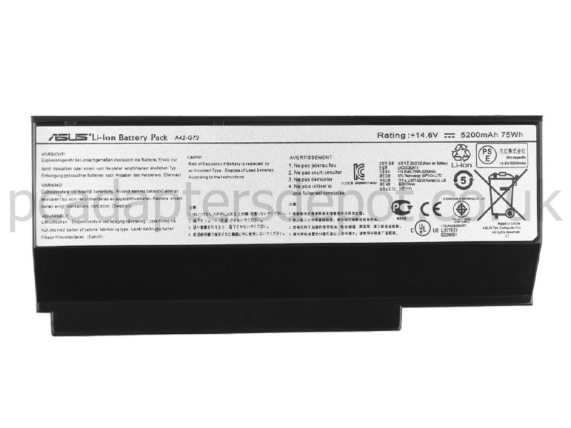8 Cell Asus G73SW-XT1 G73SX Lamborghini VX7 Battery
