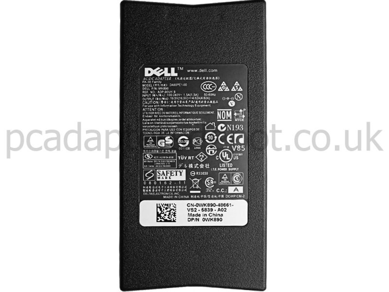 90W Dell Latitude E6230 00021 AC Adapter Charger Power Cord
