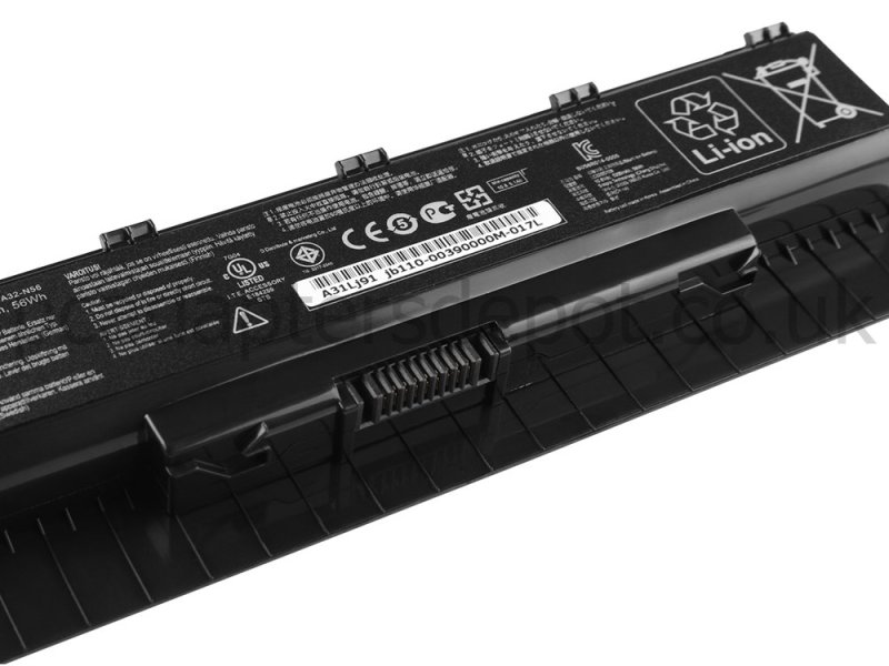 5200mAh 56Wh 6 Cell Asus N76VJ-T5015H Battery