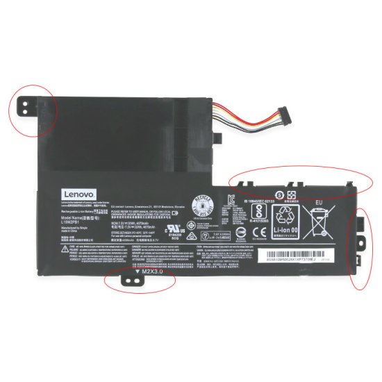 Battery Lenovo Yoga 520-14IKB 80X800G5FE 4670mAh 35Wh - Click Image to Close