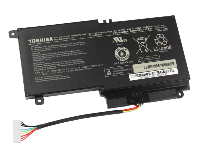 45Wh /32Wh Toshiba Satellite P50-B P50t-B-10F Battery Black