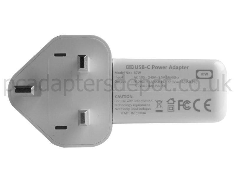 87W USB-C Apple MacBook Pro Z0V0-MR9335-BH Charger AC Adapter + Cable