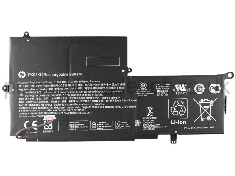 HP Spectre x360 13-4021ca 13-4007TU Battery 56Wh 4810mAh