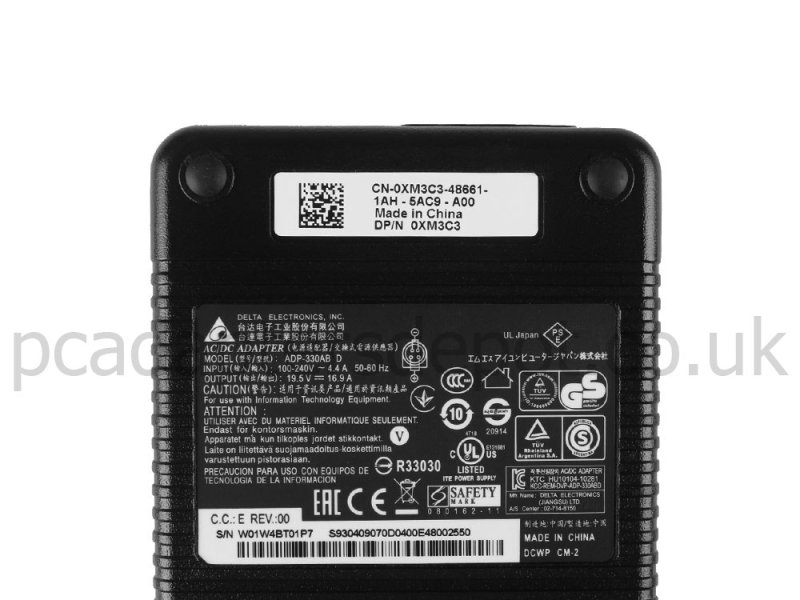 330W MSI Trident 3 Arctic AC Adapter Charger + Free Cord