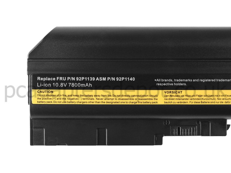 Lenovo IBM ThinkPad T61p 8895 Battery 84Wh 7800mAh