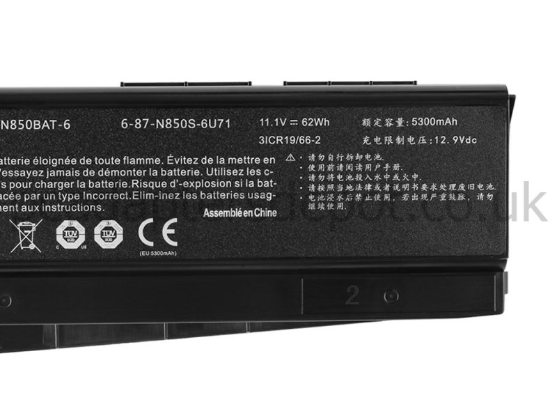 Battery Schenker Media 15-avnj (10504232) (N850HC) 5500mAh 62Wh