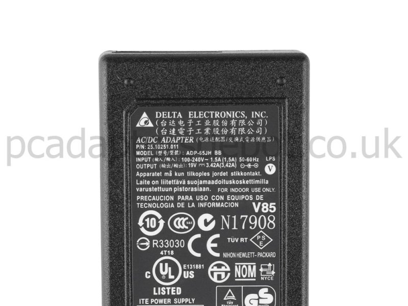 65W Schenker Xesia E521 Xesia E500 AC Adapter Charger Power Cord