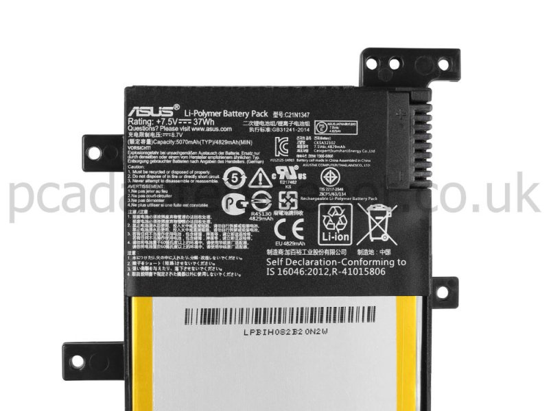 4840mAh 37Wh 2 Cell Asus X555LI Battery