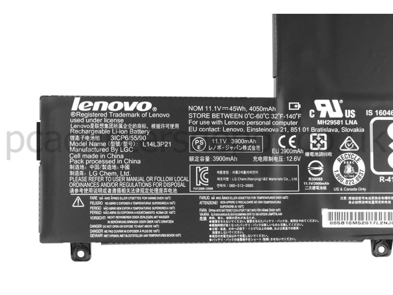 Battery Lenovo Flex 3-1570 45Whr