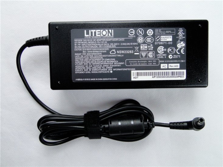 120W AC Adapter Charger Acer Aspire 1622LM 5943 + Cord - Click Image to Close