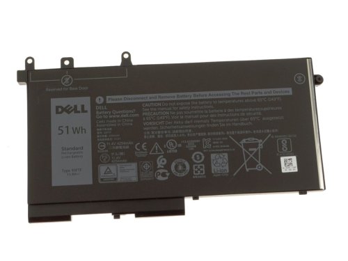 4254mAh 51Wh 3-Cell Dell 451-BBZT 4YFVG Battery