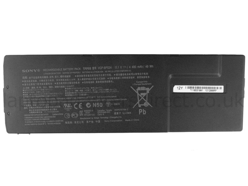 4400mAh 49Wh 6-Cell Sony Vaio SVS1513V9R Battery