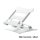 Adjustable Foldable Universal Pad Tablet Stand Riser Suitable for all Tablet Silver
