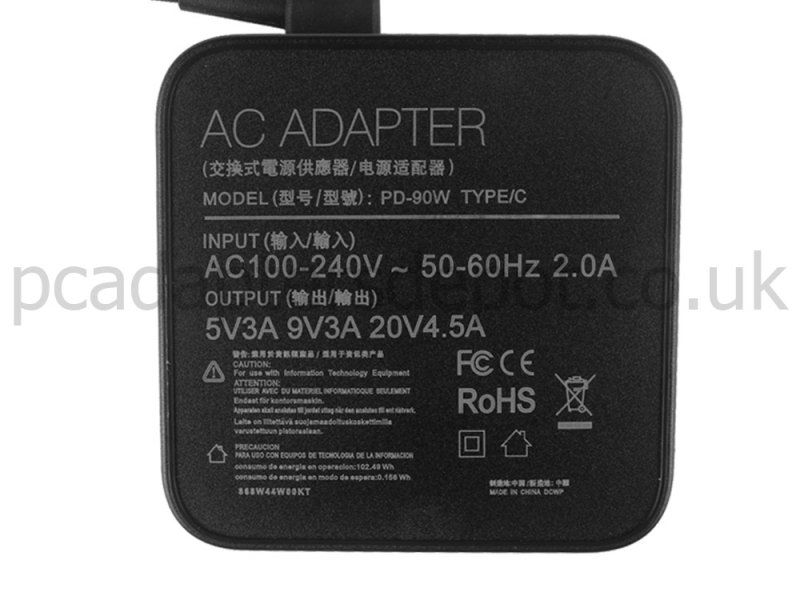 90W USB-C MSI ADP-90FE D AC Adapter Charger
