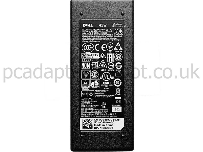 45W Dell Inspiron 14 5482 AC Adapter Charger + Power Cord