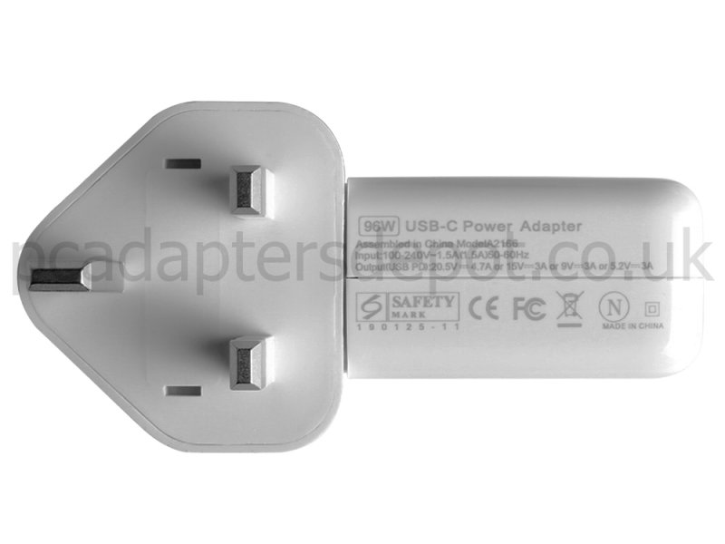 USB-C Apple 16 MacBook Pro Z0XZ-MVVJ-40-BH Power Adapter Charger 96W