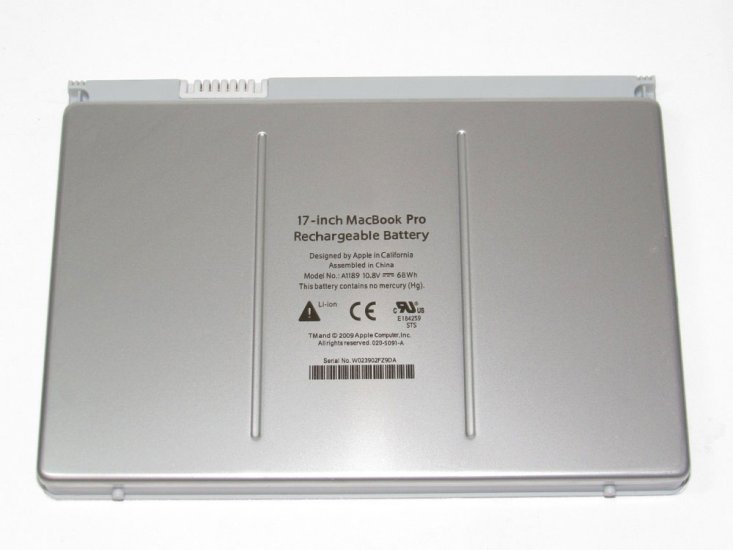 68Wh Apple MacBook Pro 17 MA897*/A Battery - Click Image to Close