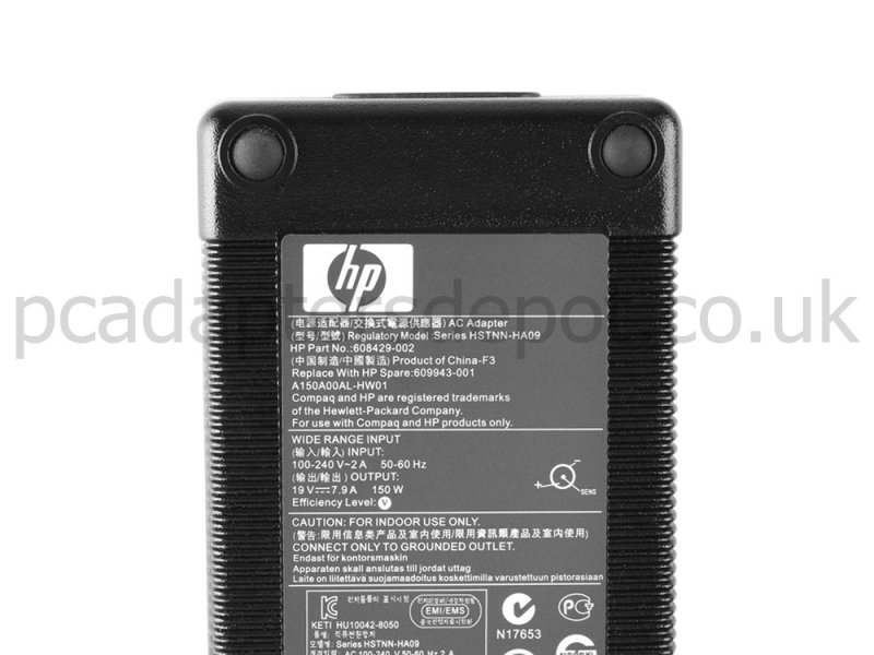 150W HP TouchSmart 600-1210sc AC Adapter Charger Power Cord