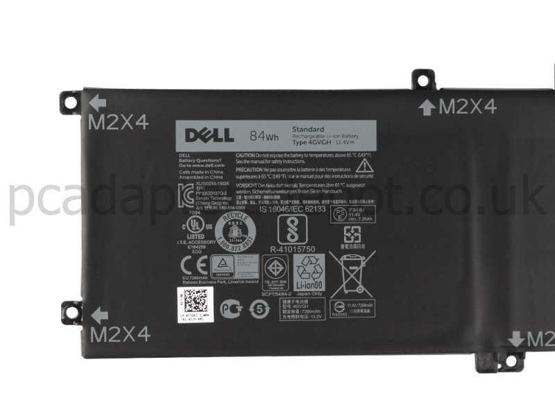 Dell Precision 15 5510-0797 Battery 84Wh 7600mAh