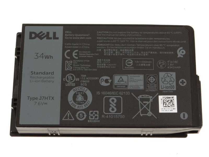 4342mAh 34Wh Battery Dell Latitude 12 7202 T03H001