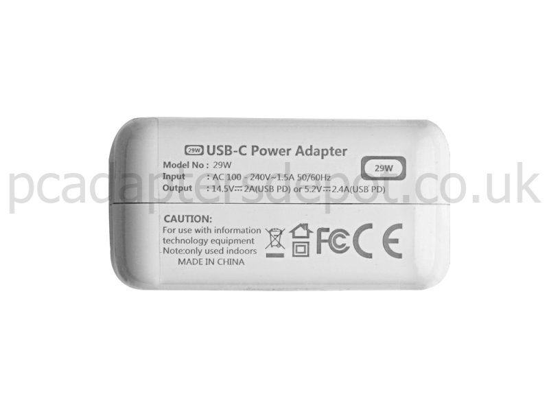 29W USB-C AC Adapter Charger for Apple MacBook MLHA2SF/A + Free Cable