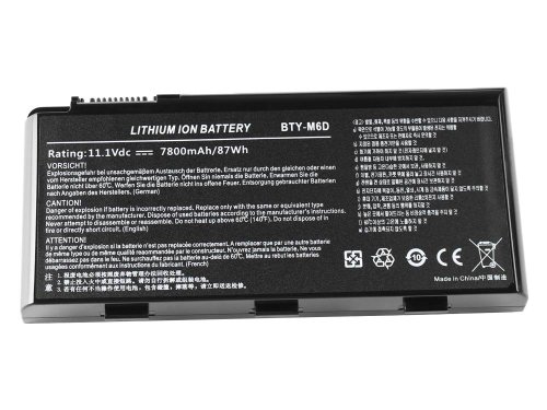 Medion Erazer X7825 MD 98416 MD98416 Battery 87Wh 7800mAh