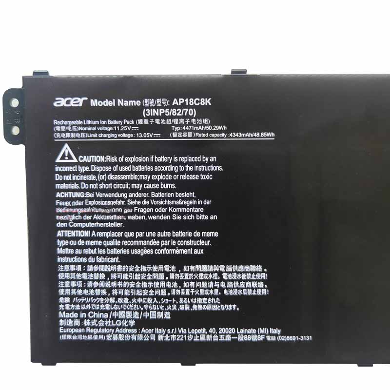 Battery Acer Swift 3 SF314-57G-77MQ 4471mAh 50.29Wh