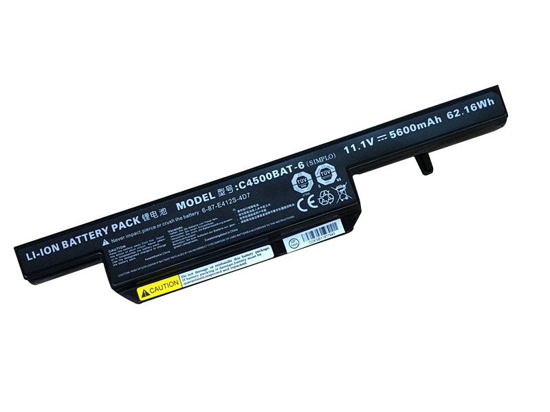 Clevo W251C Battery 62.16Wh 5600mAh 6-Cell