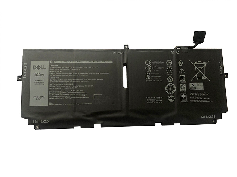 Battery Dell 2XXFW 722KK 6500mAh 52Wh
