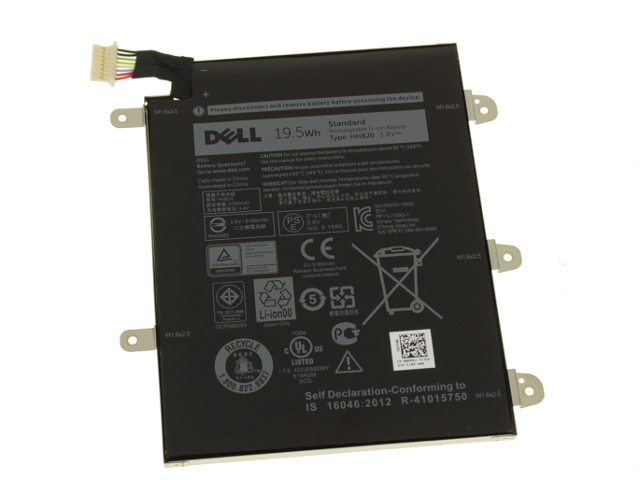19.5Wh 4-Cell Dell Venue 8 Pro 5855 T03D00 Battery